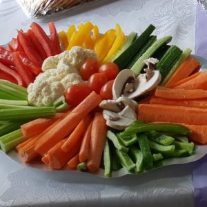 Vegetable platter catered for by Nifla Kosher Catering in Melbourne